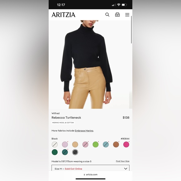 Wilfred Rebecca Turtle Neck Sweater - Picture 2 of 3